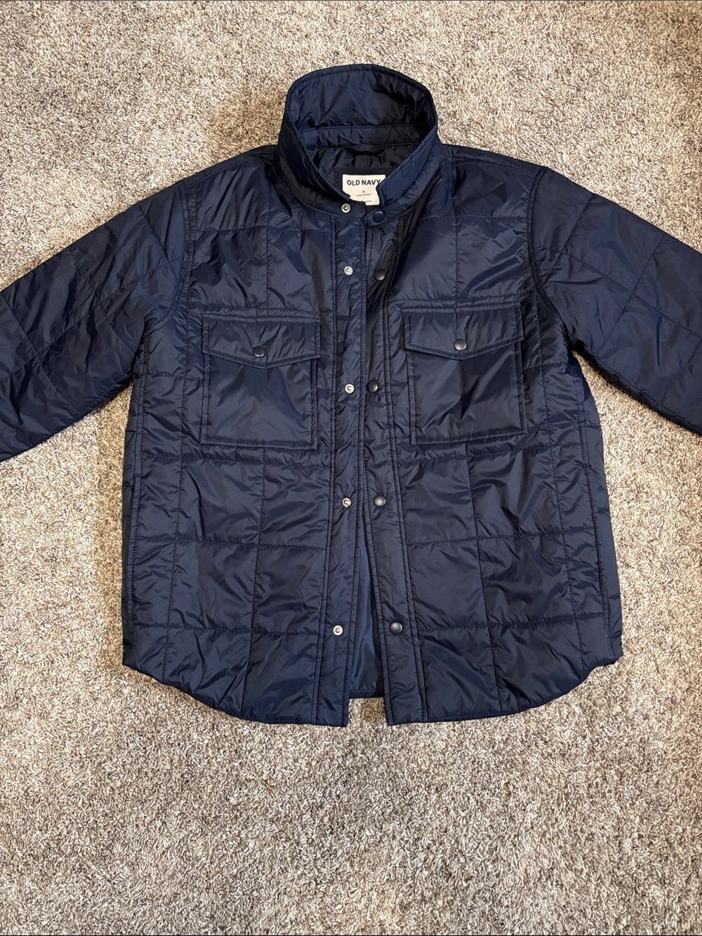 Old Navy Dark Navy Quilted Puffer Jacket